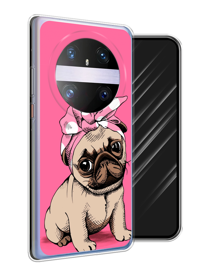

Чехол Awog на Huawei Mate 60 Pro "Dog Pin-Up", Розовый;бежевый, 6122250-1
