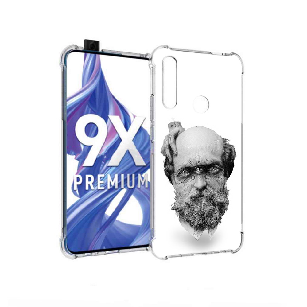 

Чехол MyPads Tocco для Honor 9X страшный бородатый мужчина абстракция (PT139835.22.630), Прозрачный, Tocco