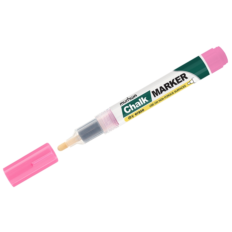 

Маркер меловой MunHwa Chalk Marker розовый, 3 мм