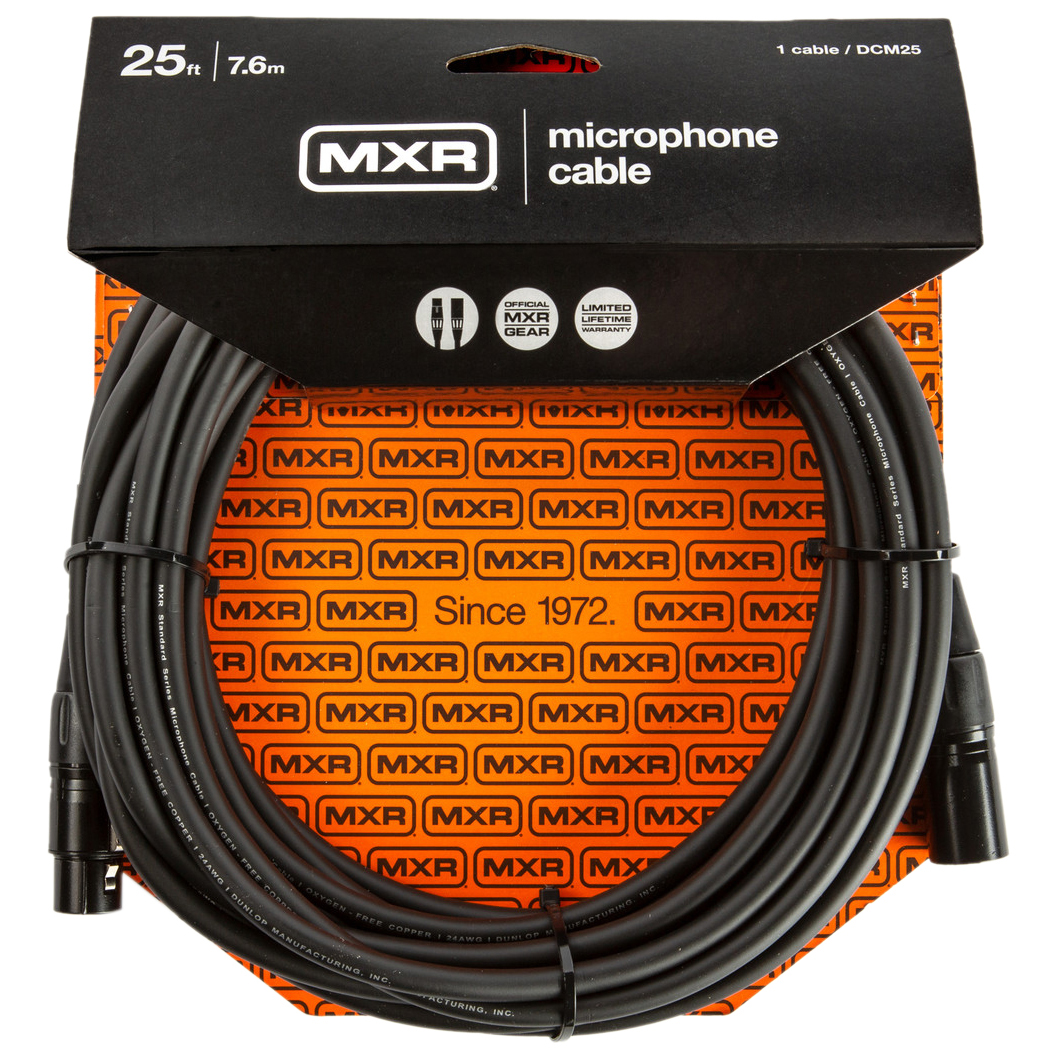 DCM25 MXR Микрофонный кабель, 7.6м, Dunlop