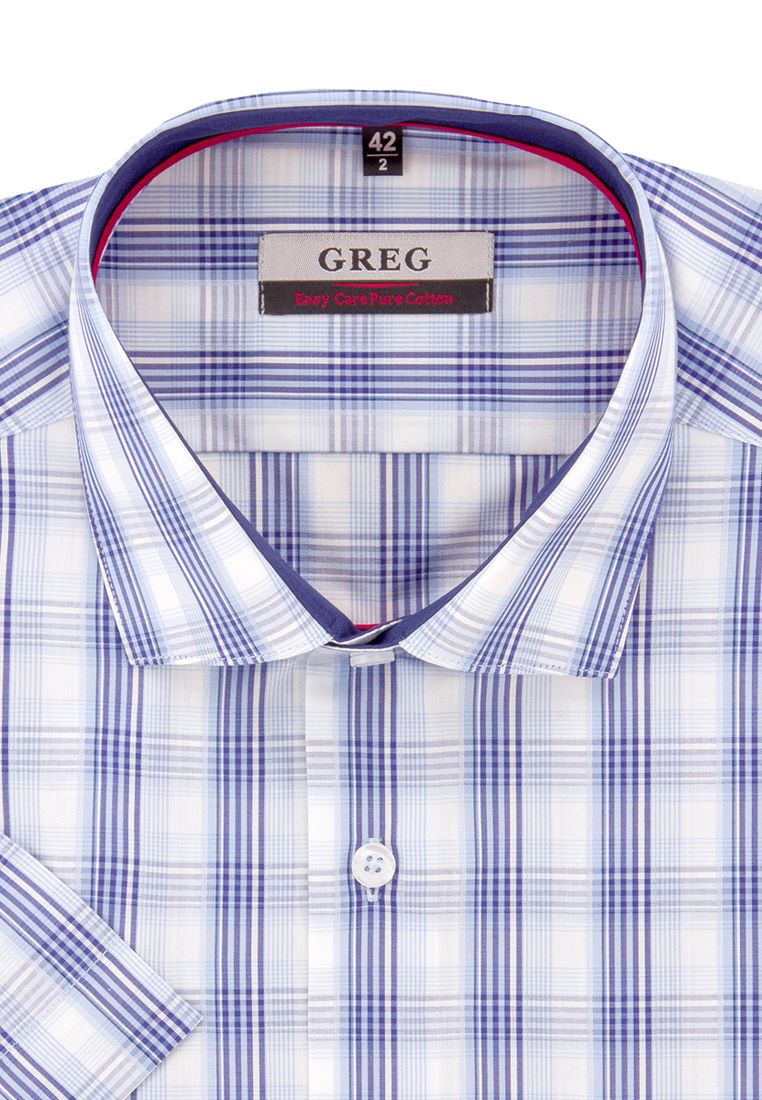 

Рубашка мужская Greg 01-00015174 голубая 39, Голубой, 01-00015174