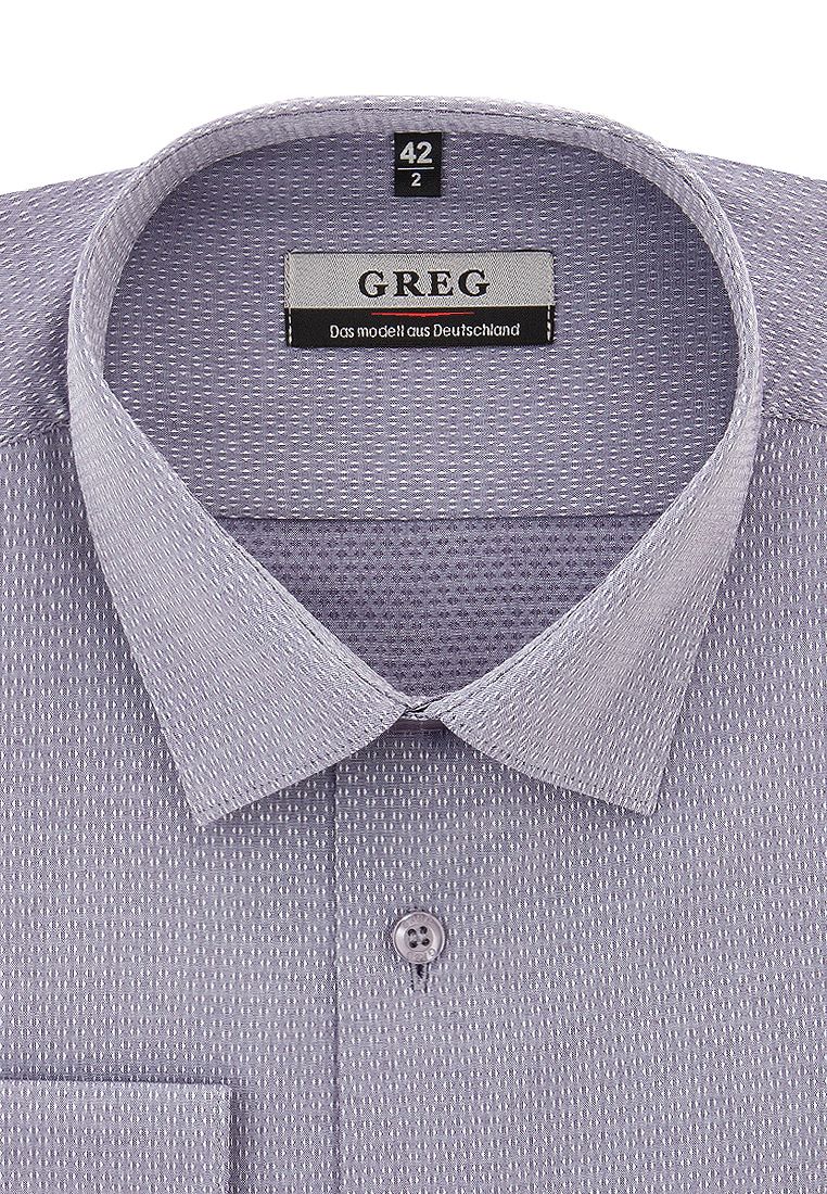 

Рубашка мужская Greg 01-00014184 серая 39, Серый, 01-00014184