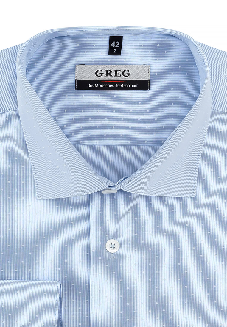 

Рубашка мужская Greg 01-00005817 голубая 39, Голубой, 01-00005817
