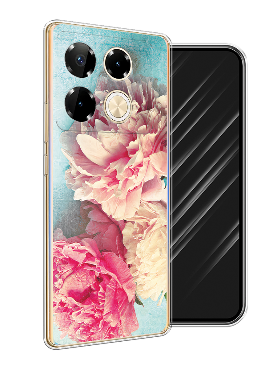 

Чехол Awog на Infinix Note 40 Pro "Пионы new", Бирюзовый, 3105750-1