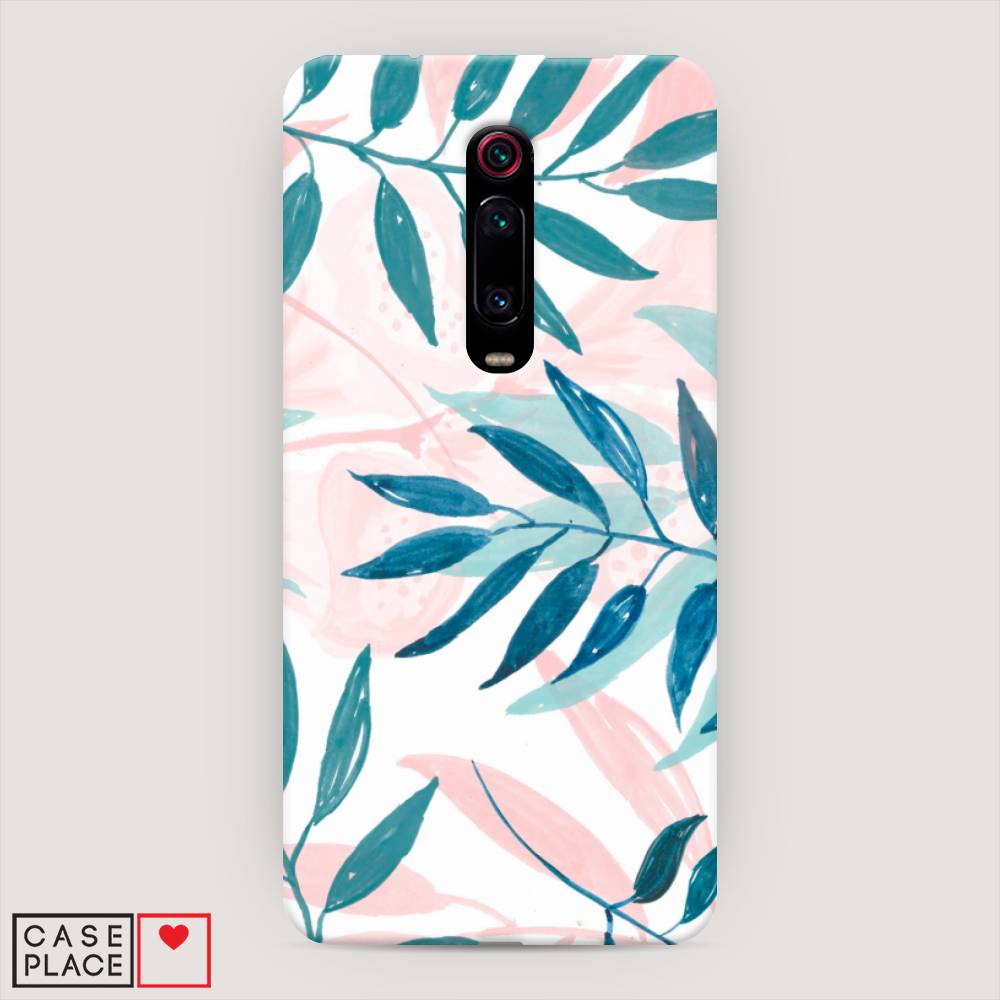 фото Пластиковый чехол "акварельные веточки" на xiaomi mi 9t awog