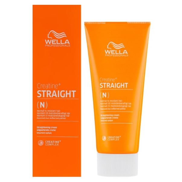 Крем Wella Professionals Creatine+ Straight N для перманентного выпрямления волос 200 мл выпрямляющий нейтрализующий крем сильный keratin straight pack strong