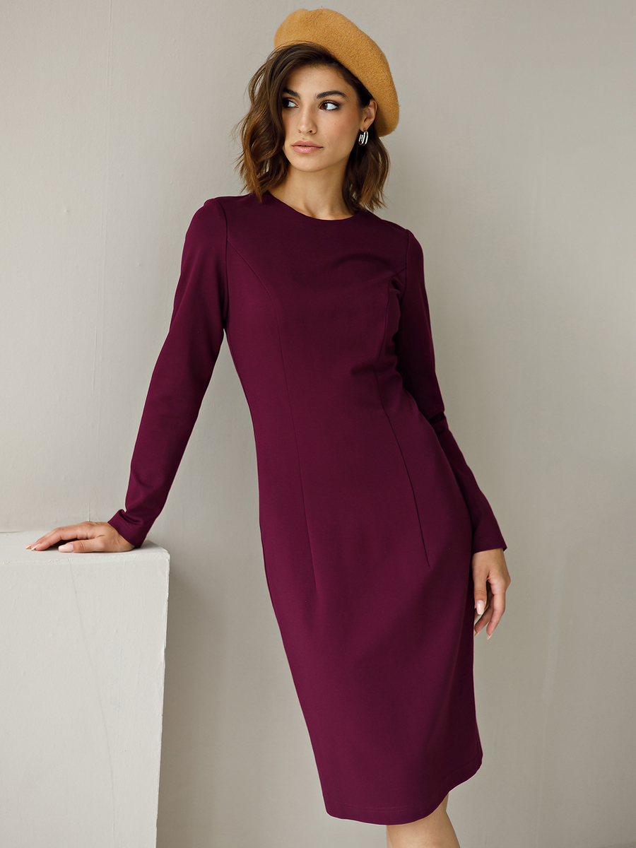 Платье женское Grey Cat GPl00041Z(briony) фиолетовое 42 RU