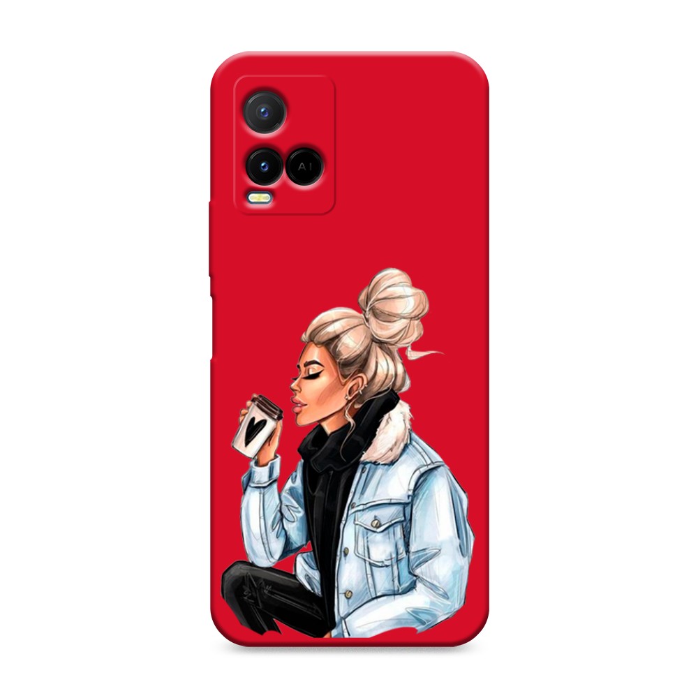

Чехол Awog на Vivo Y33s/Y21 "Cute girl", Разноцветный, 265053-1