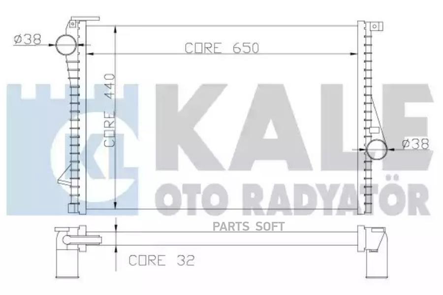 

348600 Радиатор Системы Охлаждения Bmw E39/E38 2.0-4.4 98> KALE 348600