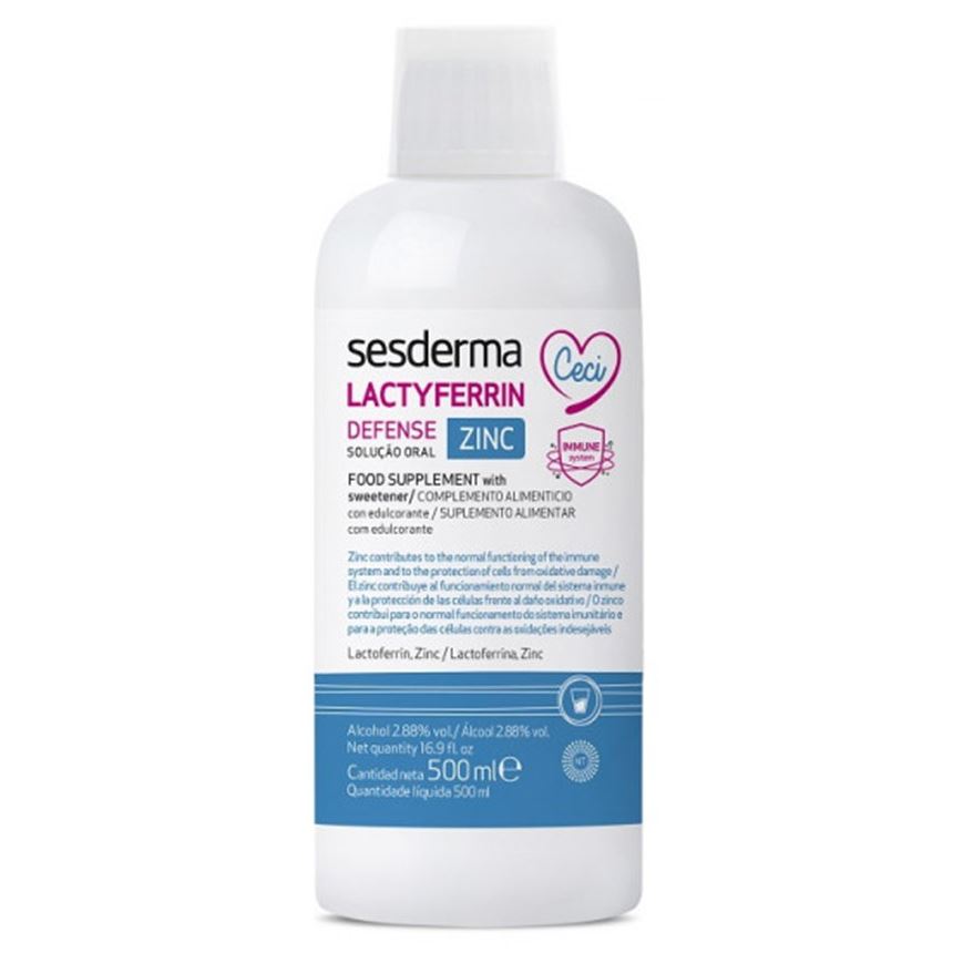 БАД SesDerma Additive Lactyferrin Defense Zinc Foot Supplement With Sweetener 500 мл