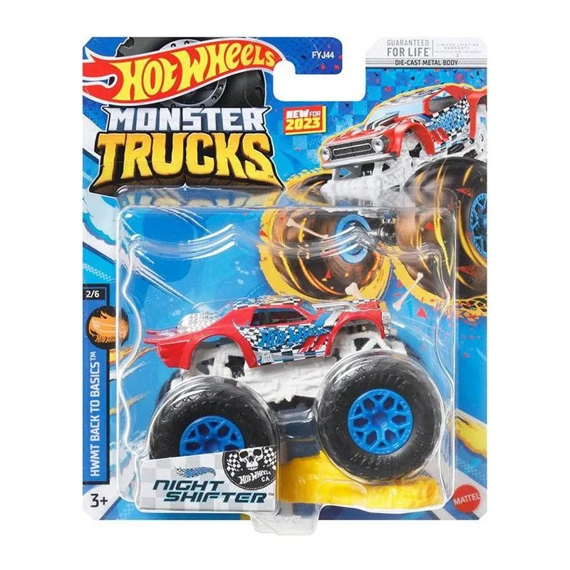 Машинка Hot Wheels Monster Trucks 1:64 Night Shifter HLR80 monster jam инновационная машинка grave digger