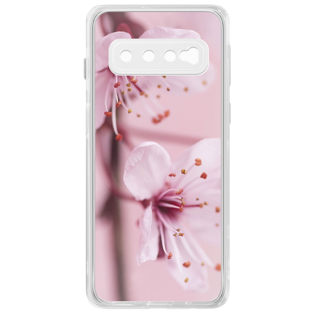 фото Чехол-накладка krutoff clear case весна для samsung galaxy s10