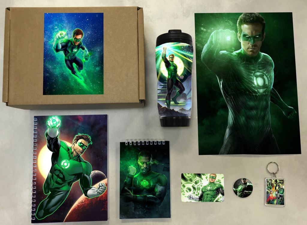 

Бокс с подарком Зелёный фонарь, Green Lantern - 5, 53622802-1, 7 предметов