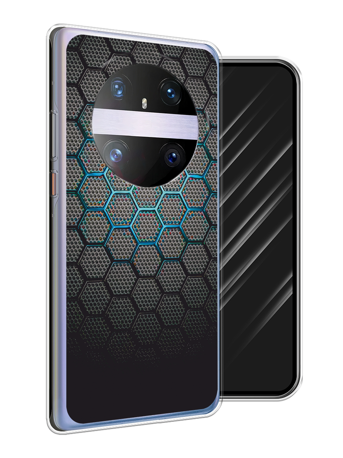 

Чехол Awog на Huawei Mate 60 Pro "Бирюзовые соты", Бирюзовый;синий;черный, 6122250-1