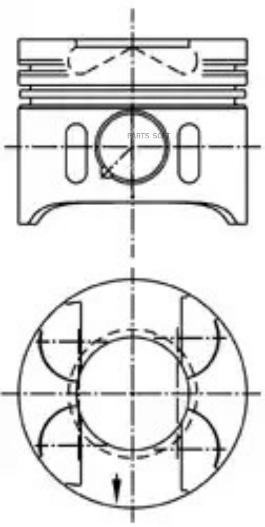 

Поршень KOLBENSCHMIDT 97482600 dm.88.00x2.5x2.0x3.0 STD