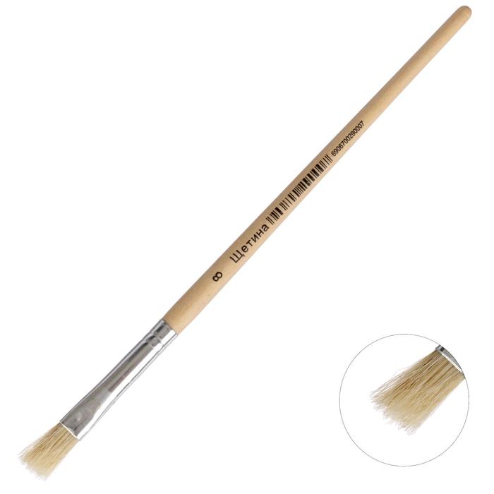 

Кисть Calligrata щетина № 8 плоская 10шт, Разноцветный