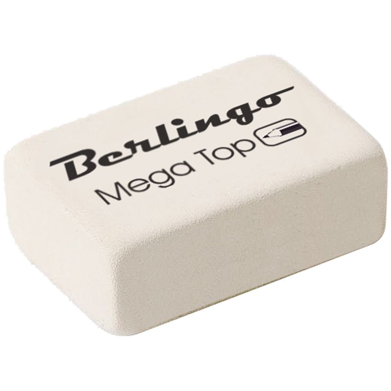 

Ластик Berlingo Mega Top прямоугольный, натуральный каучук, 26х18х8 мм