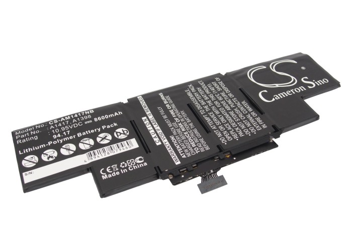 

Аккумуляторная батарея для ноутбука Apple MacBook Pro 15" A1398, A1417 (2012-Early 2013) S