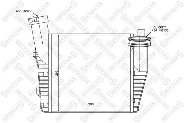 

STELLOX 1040083SX 10-40083-SX_интеркулер! левый VW Touareg 3.0TDi 04 1шт