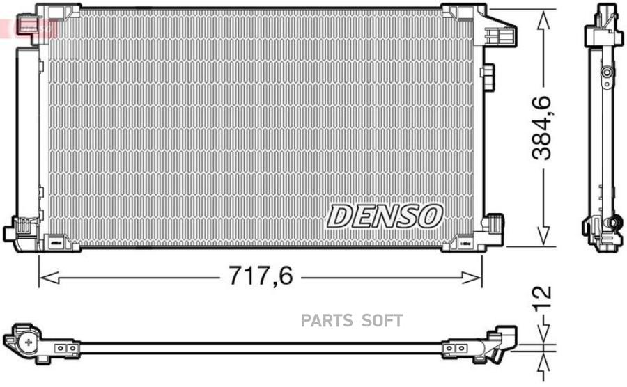 

DENSO DCN50061 Радиатор кондиционера () 1шт