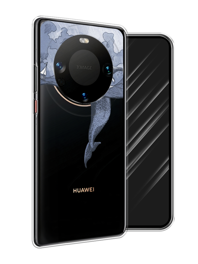 

Чехол Awog на Huawei Mate 60 "Два измерения", Голубой;черный;прозрачный, 6122150-1