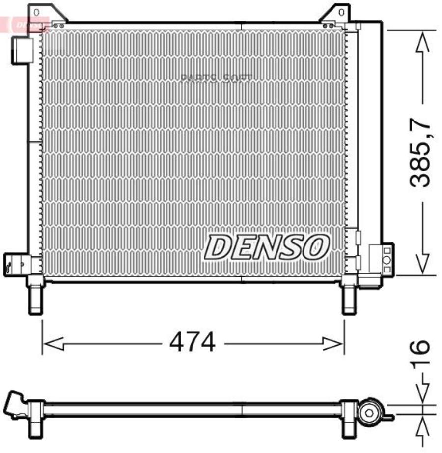 DENSO DCN46030 Радиатор кондиционера  () 1шт