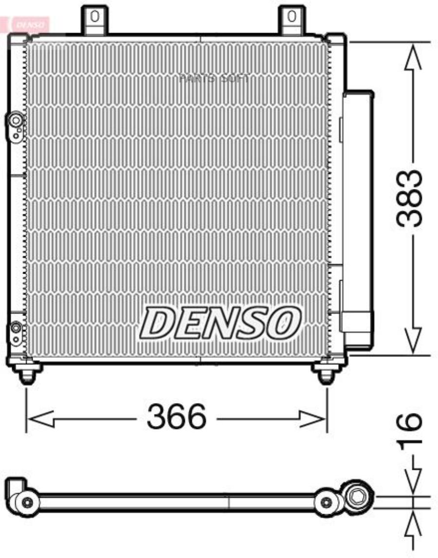 

DENSO DCN45007 Радиатор кондиционера () 1шт