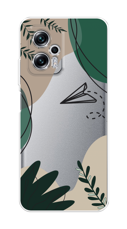 

Чехол на Poco X4 GT, Xiaomi Redmi Note 11T Pro/11T Pro Plus "Secret Garden", Зеленый;бежевый;черный, 315550-1