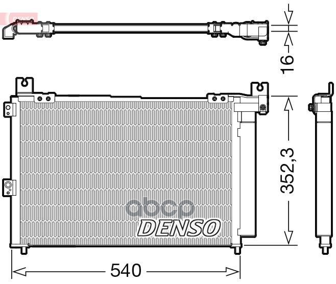 

DENSO DCN44014 Радиатор кондиционера () 1шт