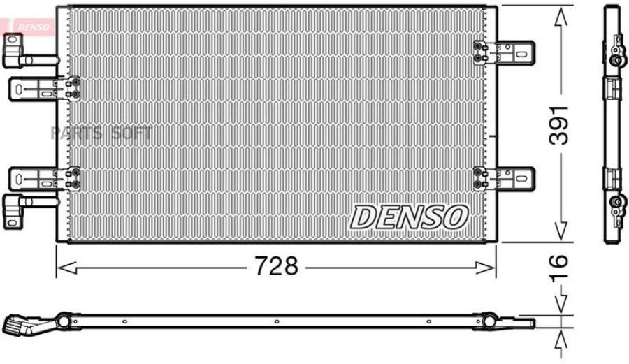 

DENSO DCN20019 Радиатор кондиционера () 1шт