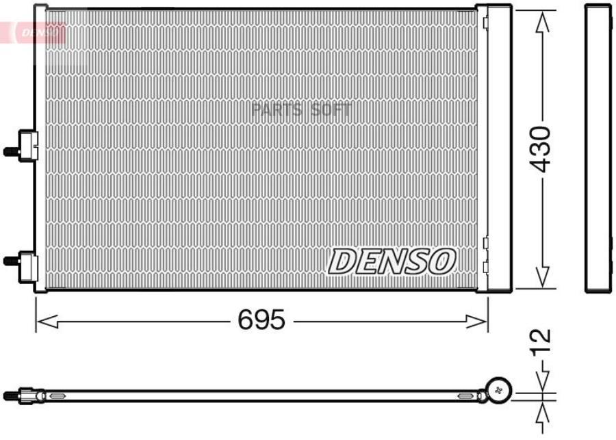 

DENSO DCN17061 Радиатор кондиционера () 1шт