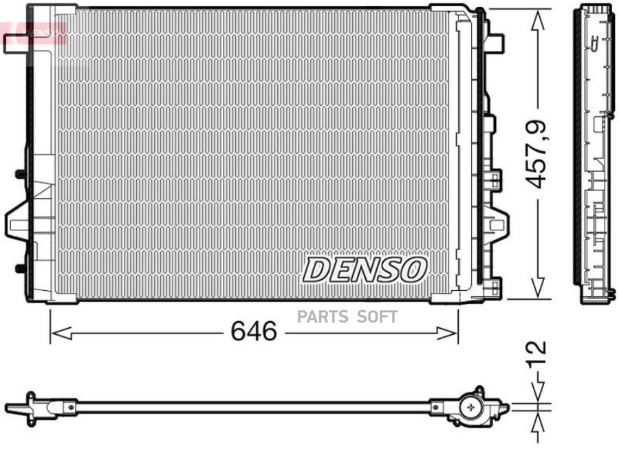 

DENSO DCN17059 Радиатор кондиционера () 1шт