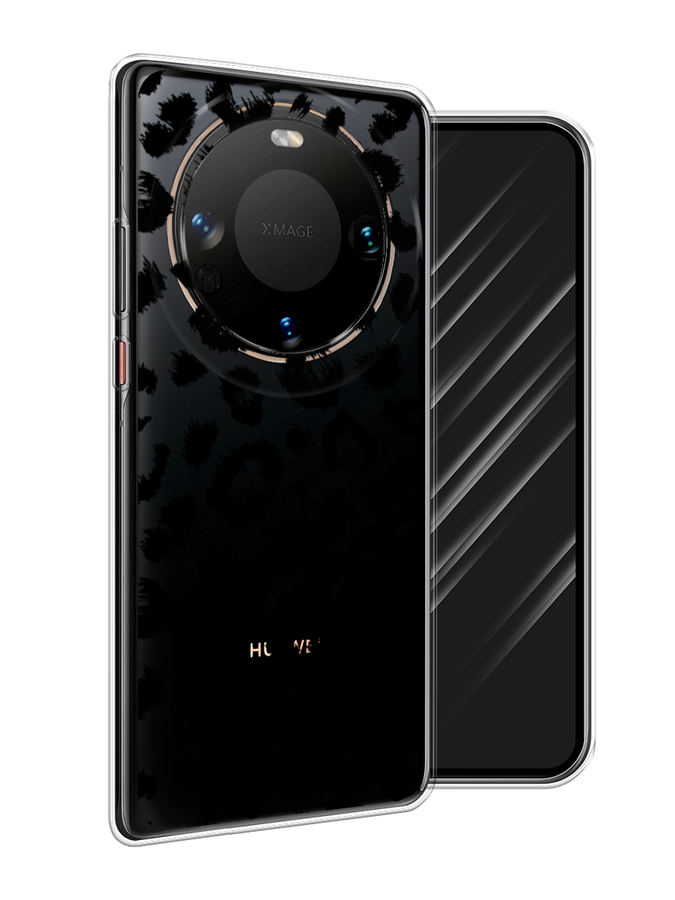 

Чехол Awog на Huawei Mate 60 "Окрас леопарда фон", Черный, 6122150-1
