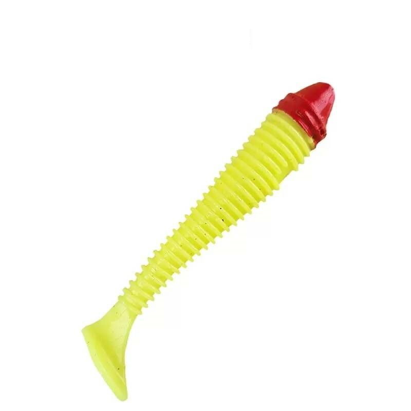

Силикон Crazy Fish Vibro Fat 3.2" 73-80-6RH-6, Желтый;красный, 00-00032761