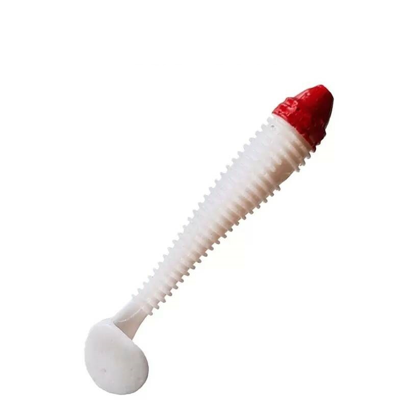 

Силикон Crazy Fish Vibro Fat 3.2" 73-80-59RH-6, Белый;красный, 00-00032760