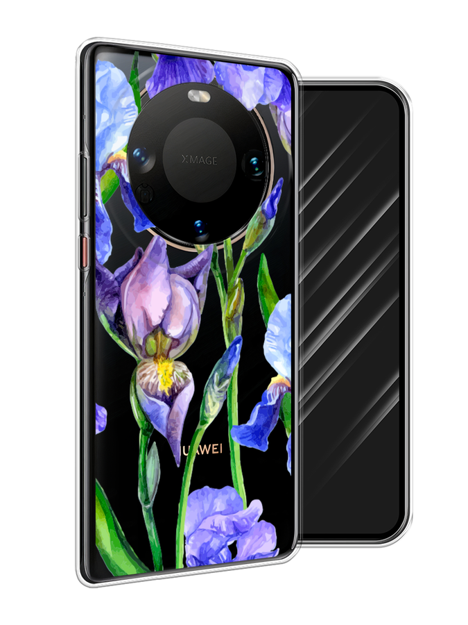 

Чехол Awog на Huawei Mate 60 "Синие ирисы", Фиолетовый;голубой;зеленый, 6122150-1