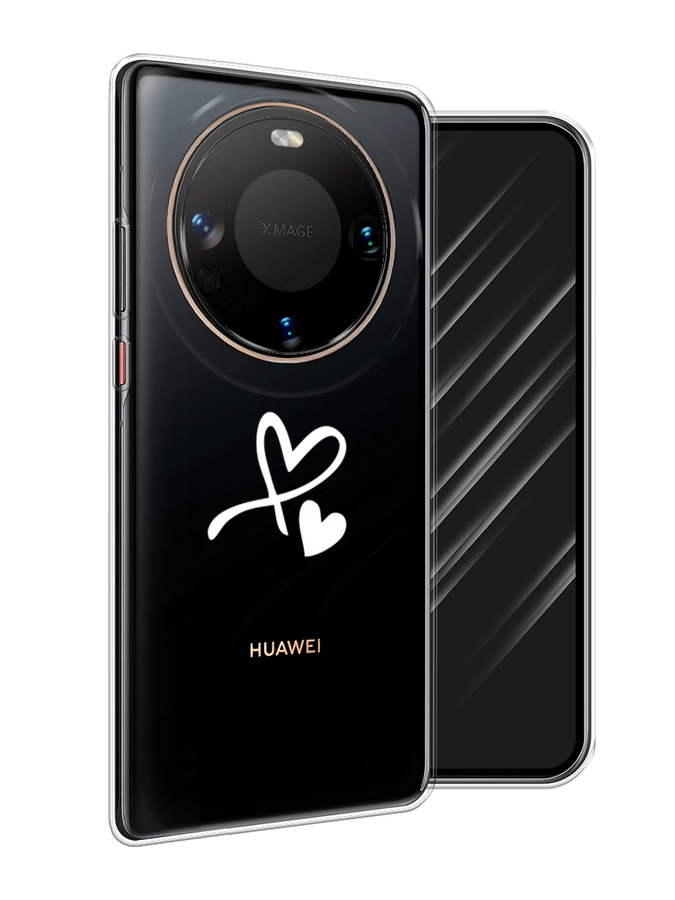 

Чехол Awog на Huawei Mate 60 "Сердечко минимализм", Белый, 6122150-1