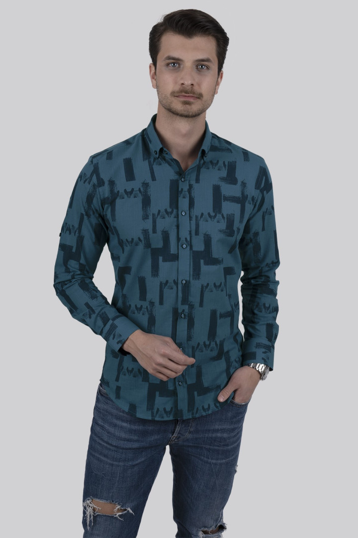 

Рубашка мужская Etikmen 159 зеленая XL (доставка из-за рубежа), Зеленый, 159