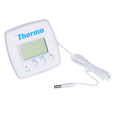 фото Inbloom термометр электронный 2 режима, с уличным датчиком, пластик, 7,5x7,6см, ta-268a
