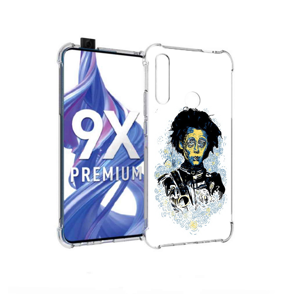 

Чехол MyPads Tocco для Honor 9X парень черно-белый абстракция (PT139835.22.535), Прозрачный, Tocco