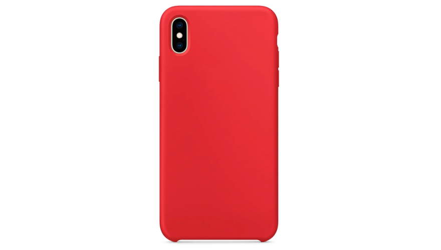 фото Чехол carcam для iphone xs max silicon case apple ws красный