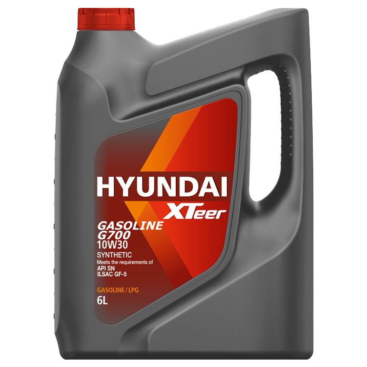 фото Hyundai-xteer 1061012 масло моторное xteer gasoline g700 10w30 (6l) () 1шт hyundai xteer