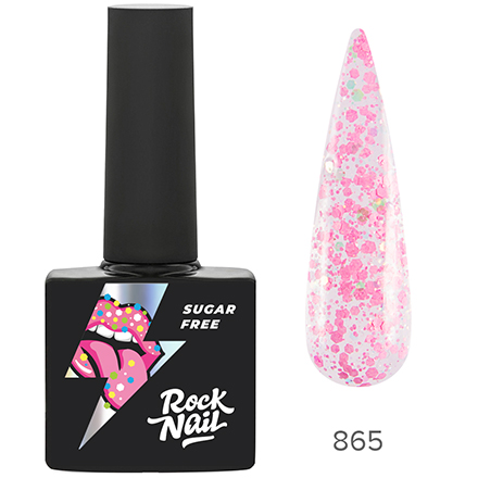 фото Гель-лак rocknail sugar free №865 2sweet4me