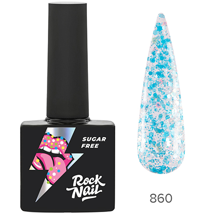 фото Гель-лак rocknail sugar free №860 sticky fingers