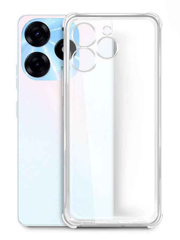 

Чехол Brozo на Tecno Spark 10 Pro, с защитой углов, прозрачный, Tecno Spark 10 Pro