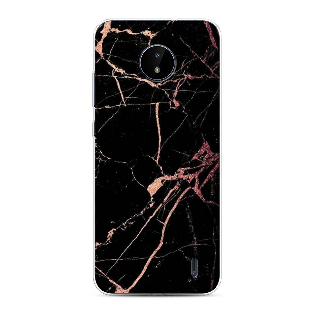 

Чехол Awog на Nokia C10 / Нокиа C10 "Мрамор розовое золото", Черный;розовый, 124450-3