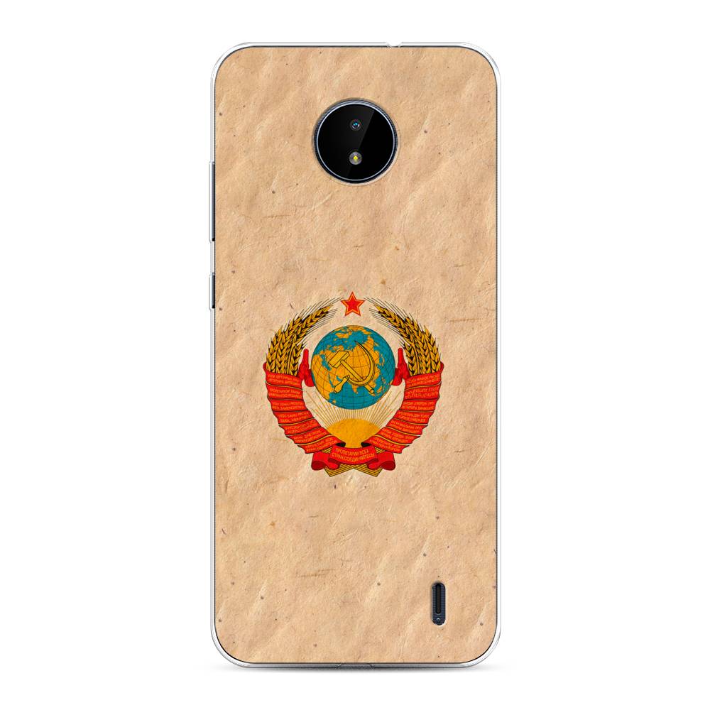 

Чехол Awog на Nokia C10 / Нокиа C10 "Союз пролетариев", Бежевый;красный, 124450-10
