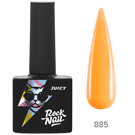 фото Гель-лак rocknail juicy №885 apricot martini