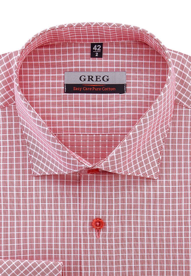 

Рубашка мужская Greg 01-00010184 красная 39, Розовый, 01-00010184