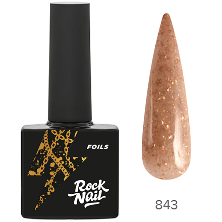 фото Гель-лак rocknail foils №843 visa gold